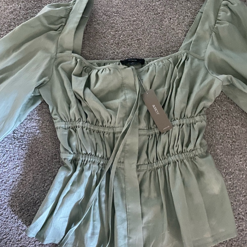 COPY - Jcrew corset long sleeve top size 2